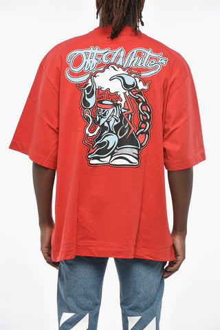 Crew Neck SCORPIO SKATE T-Shirt with Back Print