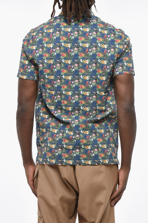 Short-Sleeve Polo With Floral Pattern