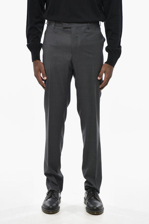 Stretch Virgin Wool Skinny Fit Pants