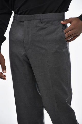 Stretch Virgin Wool Skinny Fit Pants
