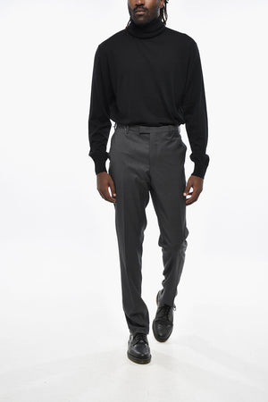 Stretch Virgin Wool Skinny Fit Pants