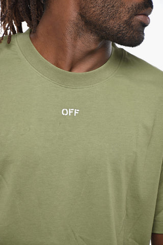 Crew Neck STITCH ARROW T-Shirt with Embroidery
