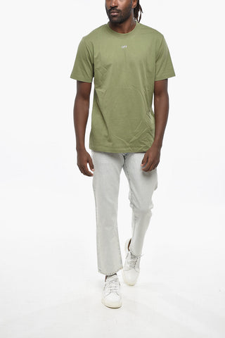 Crew Neck STITCH ARROW T-Shirt with Embroidery
