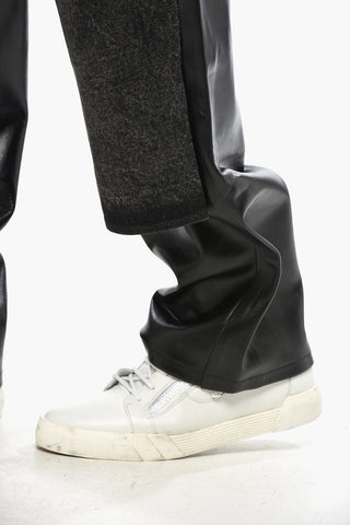 RED TAG Leather Trousers BRETCH with Denim Front