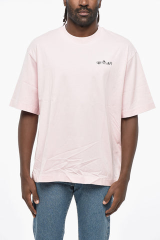 T-Shirt FLOWER ARROW in Cotone con Stampa Posteriore
