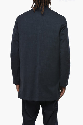 Jacke aus Wolle und Leinen mit herausnehmbarem Innen-Gilet