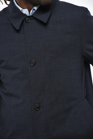 Jacke aus Wolle und Leinen mit herausnehmbarem Innen-Gilet