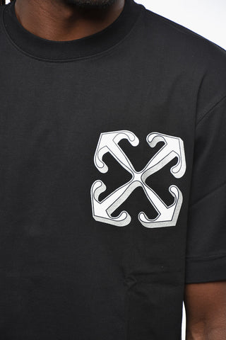 Crew Neck DRAGON SKATE T-Shirt with Back Print