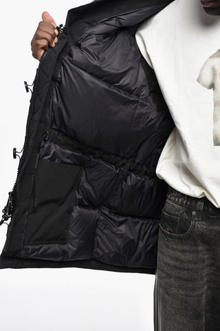 Solid Color ANNEX Down Jacket with Faux Fur Detail