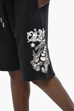 Shorts in Jersey DRAGON SKATE con Stampa