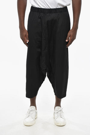 SHIRT Pantaloni in Cotone Leggero a Cavallo Basso con Elastico in Vita