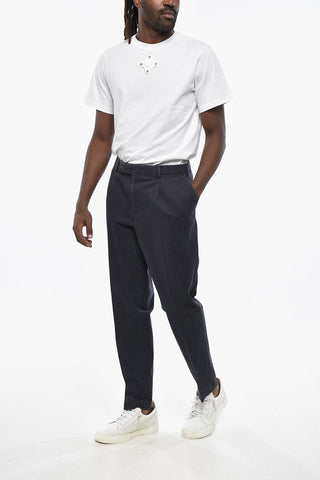 Single-Pleated Stretch Cotton MASTER FIT Pants
