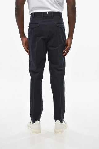 Single-Pleated Stretch Cotton MASTER FIT Pants
