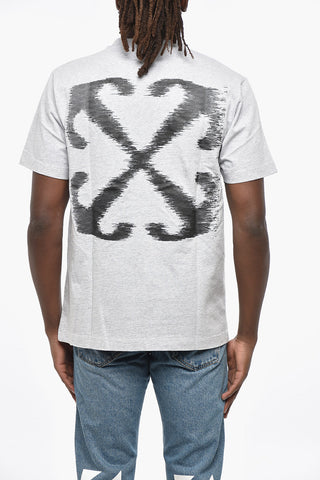 Crew Neck WINDY ARROW T-Shirt with Back Print