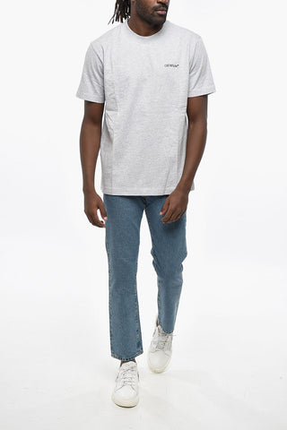 Crew Neck WINDY ARROW T-Shirt with Back Print