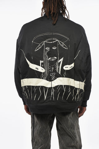 DRKSHDW Bomber JUMBO FLIGHT in Nylon e Cotone a Fantasia