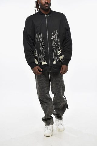 DRKSHDW Bomber JUMBO FLIGHT in Nylon e Cotone a Fantasia