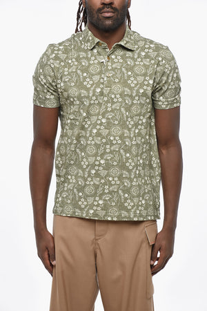Kurzärmeliges Polo Mit Floralem Motiv