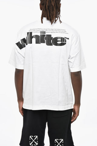 Crew Neck SHARED LOGO Cotton T-Shirt with Print