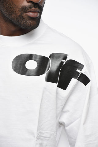 Crew Neck SHARED LOGO Cotton T-Shirt with Print