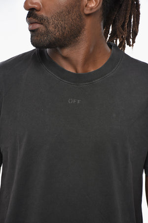 Cotton Crewneck T-Shirt SUPER MOON with Back Print