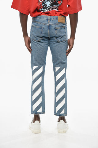 Slim Fit Jeans DIAG TAB with 17cm Print