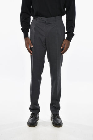 Double-Pleated Wool Blend PREPPY FIT Pants