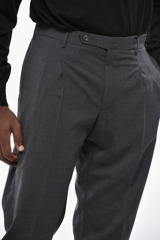 Double-Pleated Wool Blend PREPPY FIT Pants