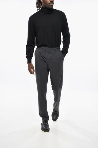 Double-Pleated Wool Blend PREPPY FIT Pants