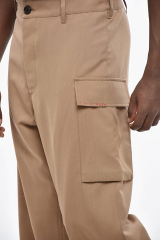 Straight Leg Virgin Wool Pants