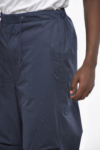 Padded Technical Pants with Elastic Waist