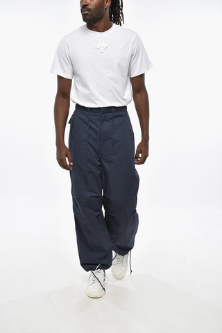 Padded Technical Pants with Elastic Waist