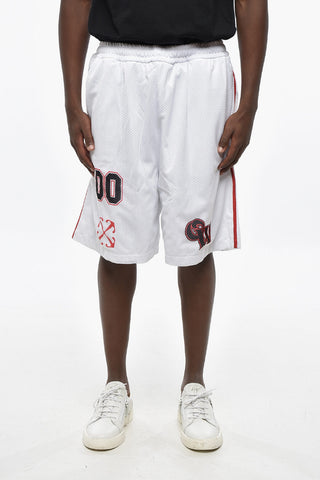 Mesh Shorts GOTHIC LOGO With Elastic Waistband