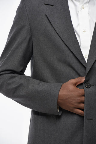 Giacca a 2 Bottoni in Lana Vergine con Revers Classico
