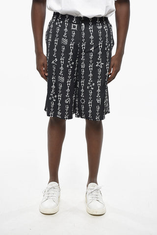 Shorts TYPE aus bedruckter Viskose