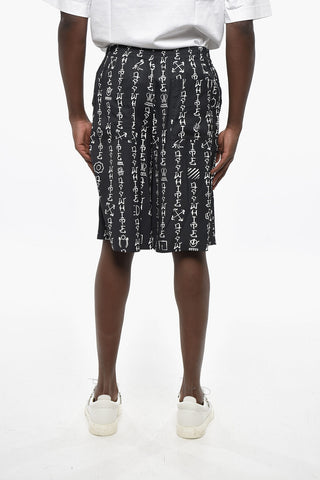 Shorts TYPE aus bedruckter Viskose
