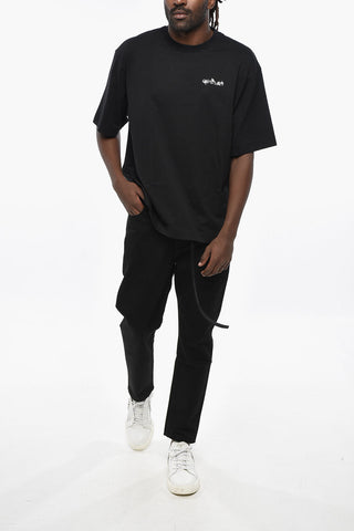 Cotton FLOWER ARROW T-Shirt with Back Print