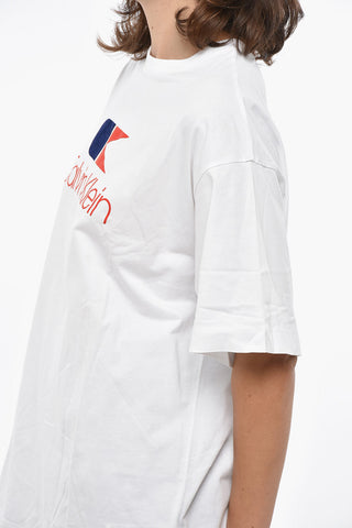 Oversize Fit Crewneck T-Shirt with Printed Logo