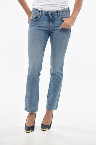 Jeans Slim Fit in Denim Lavaggio Medio 17cm