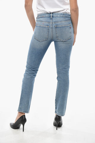 Jeans Slim Fit in Denim Lavaggio Medio 17cm