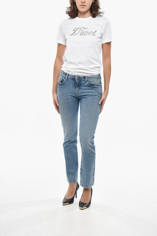 Jeans Slim Fit in Denim Lavaggio Medio 17cm