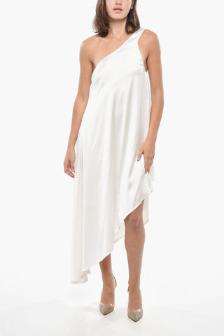 Vestito Monospalla in Satin