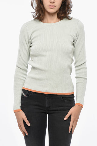 Ribbed Cotton Blend ARIANNENEW Crew Neck Sweater