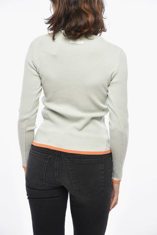 Ribbed Cotton Blend ARIANNENEW Crew Neck Sweater