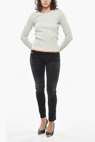 Ribbed Cotton Blend ARIANNENEW Crew Neck Sweater