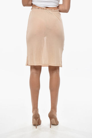 Cotton Jersey Midi Skirt
