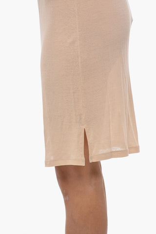 Cotton Jersey Midi Skirt