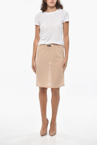 Cotton Jersey Midi Skirt
