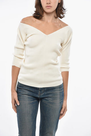 WEEKEND Maglia a Costine OCEANO con Scollo a V