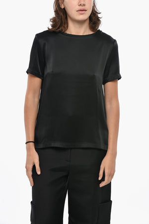 S MAX MARA Top mit kurzen Ärmeln REBECCA aus Satin